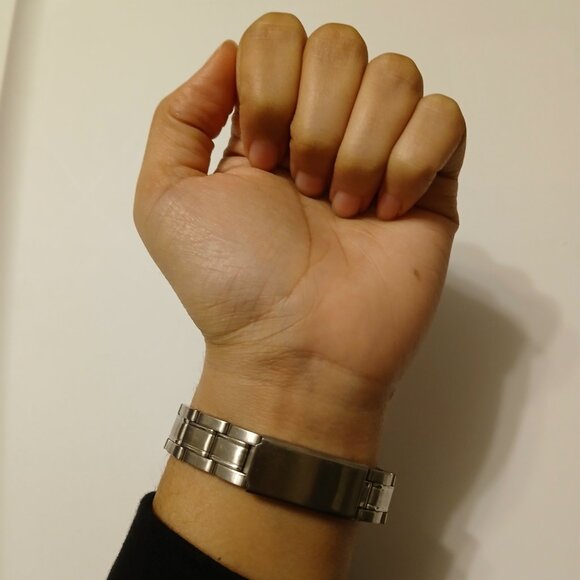 Milan Silver Tone Stainless Steel Bracelet Watch Japan Movt 100Ft WR M.Z. Berger - Picture 6 of 15